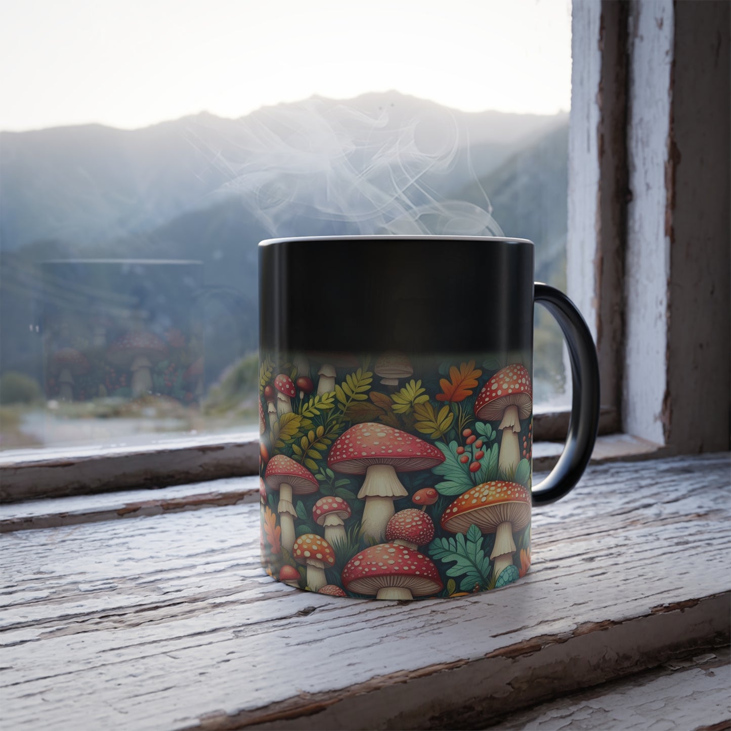 Vibrant Mushrooms | Color Morphing Mug, 11oz