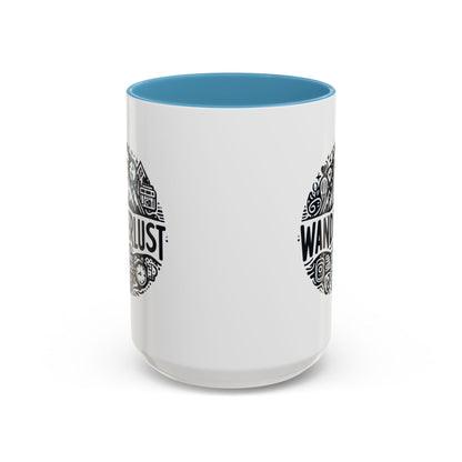 Wanderlust for the Travelling Soul | Accent Coffee Mug (11, 15oz)