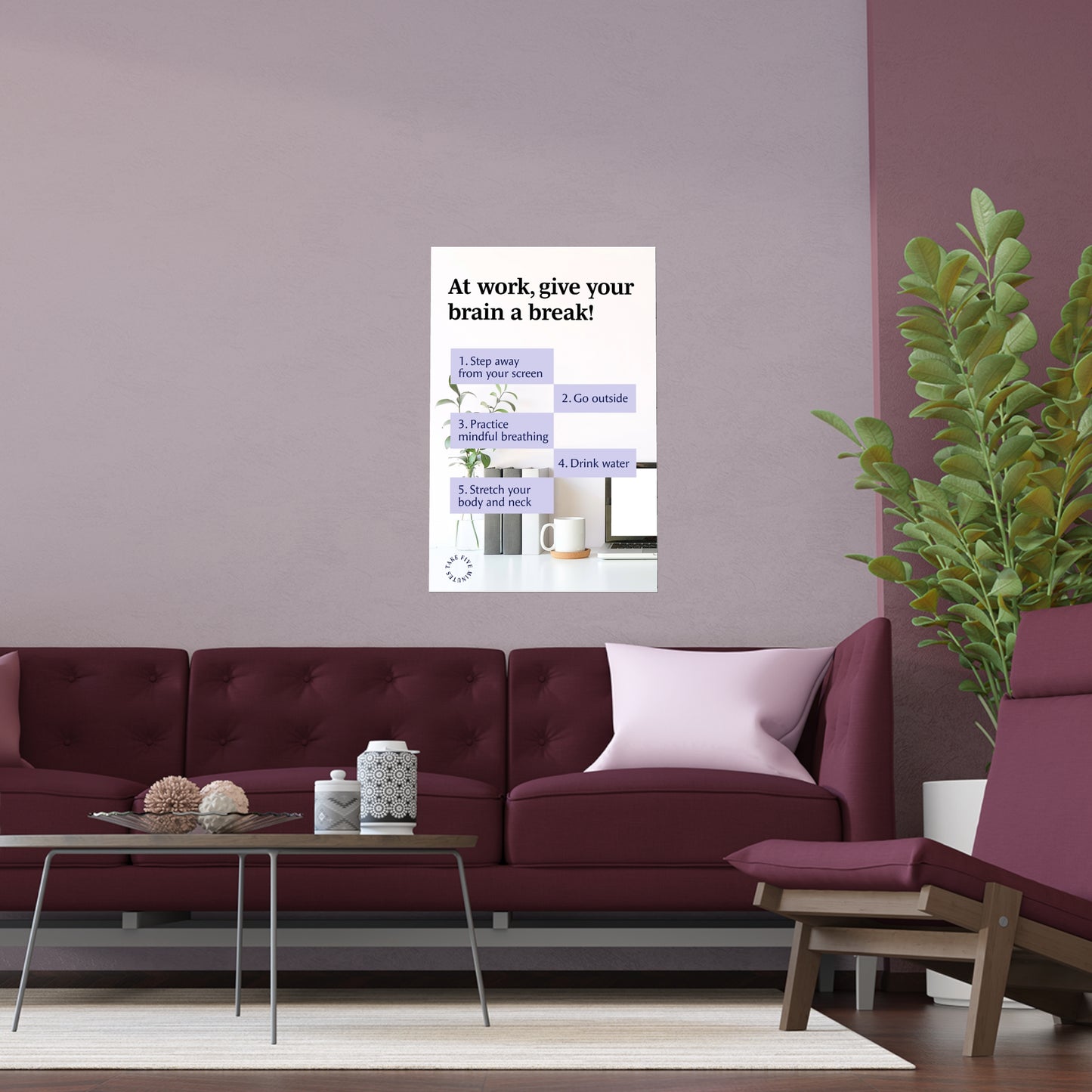 At Work | Indoor and Outdoor Silk Poster