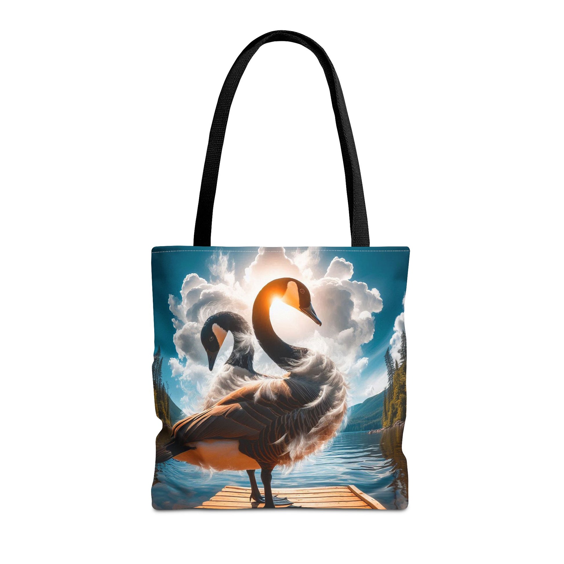 Canadian Geese On A Pier | Tote Bag