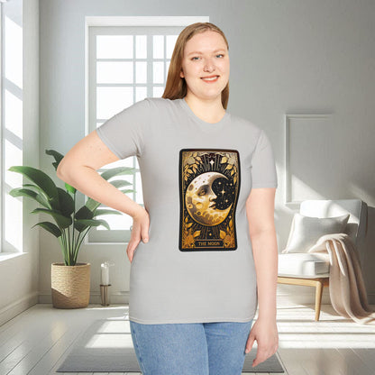 La carte de tarot de la lune | T-shirt doux unisexe