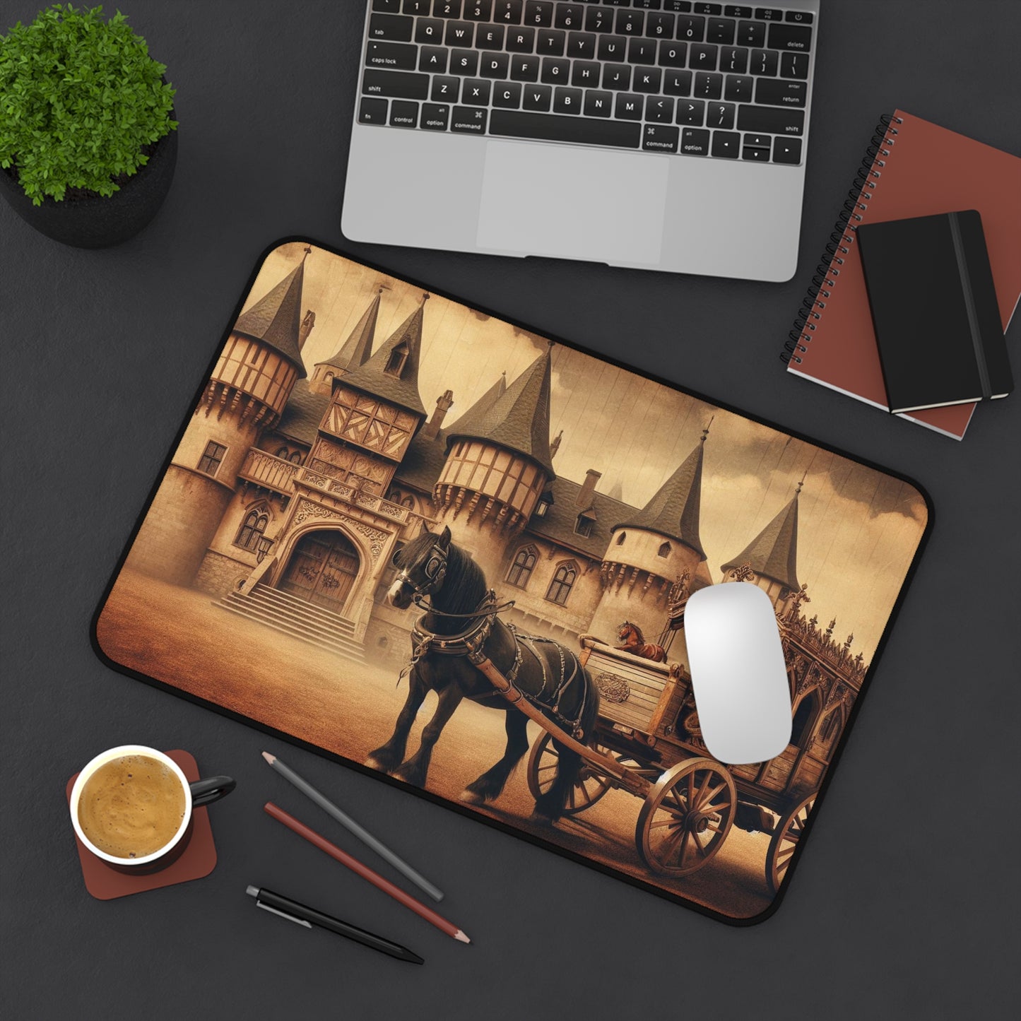 Vintage Castle | Desk Mat