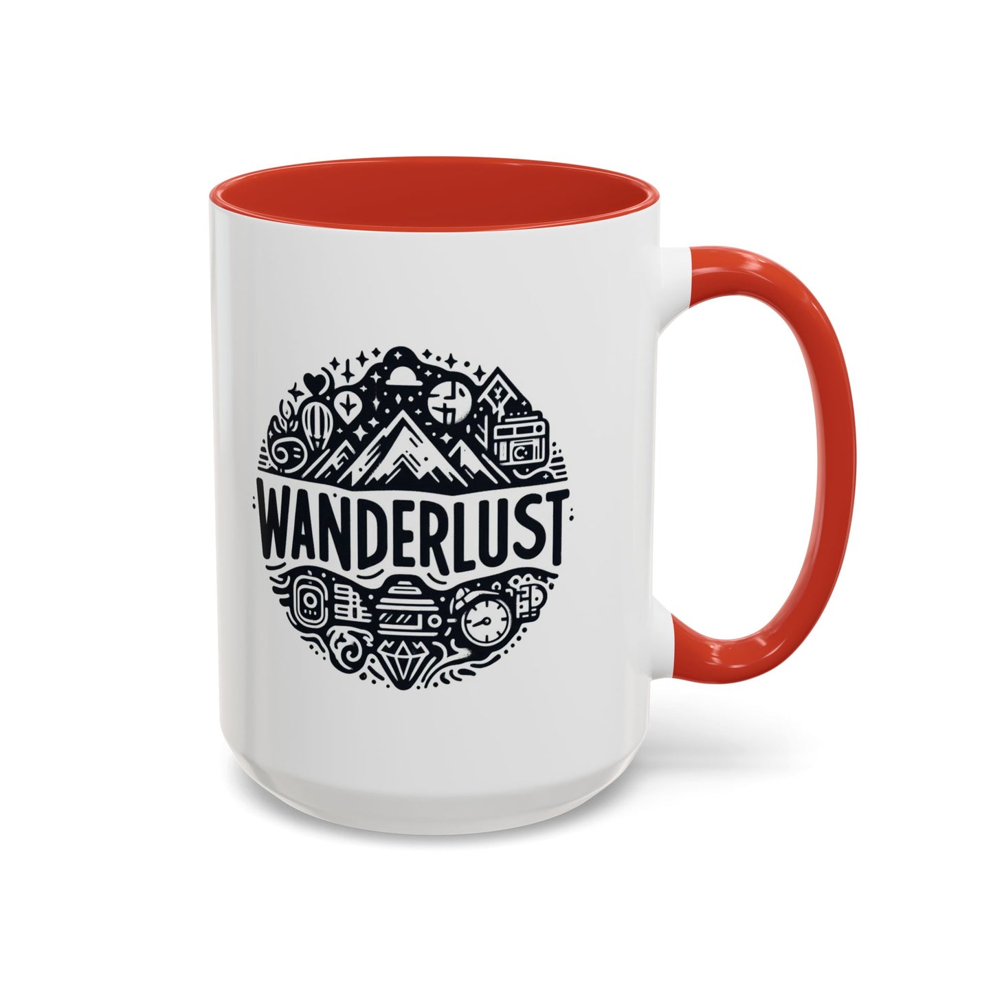 Wanderlust for the Travelling Soul | Accent Coffee Mug (11, 15oz)