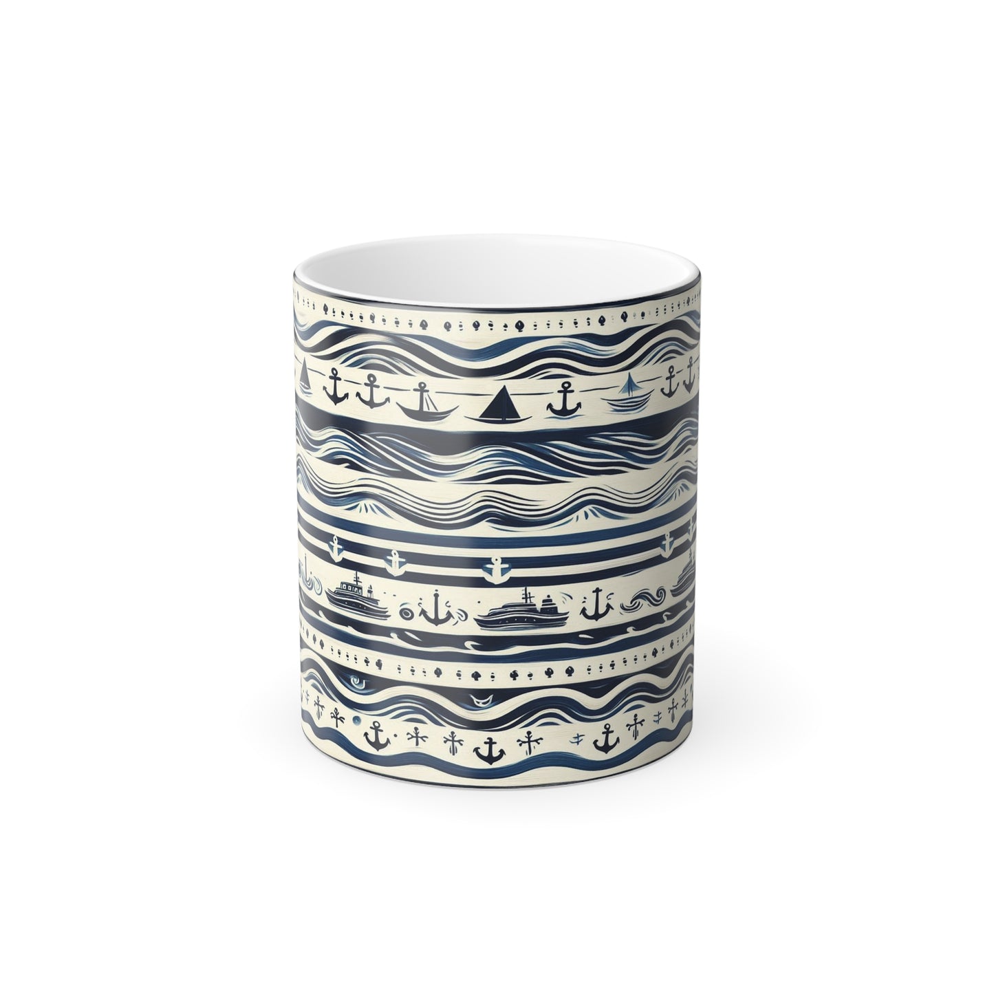 Tasse à motif maritime | Color Morphing, 11 oz