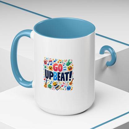 Go Upbeat! | Accent Coffee Mug (11, 15oz)