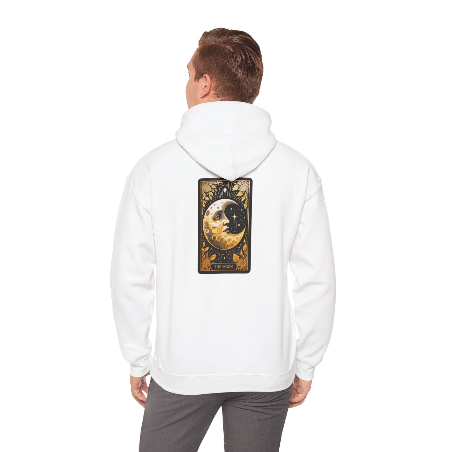 Sudadera unisex con capucha y estampado de cartas del Tarot de la Luna Heavy Blend™