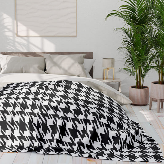 Houndstooth Pattern | Arctic Fleece Blanket