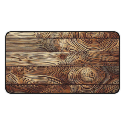 Natural Wooden Plank Design | Desk Mat