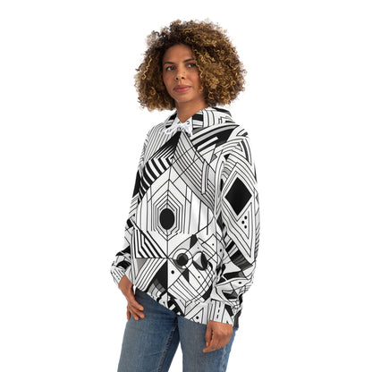 Geometric Black and White Pattern | Unisex Hoodie