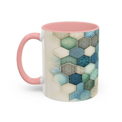 Calming Geometric Design | Accent Coffee Mug (11oz)