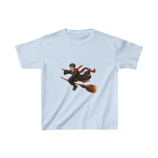 Wizard Flying | Kids Heavy Cotton™ Tee