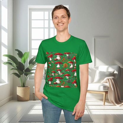 Champignons rouges | T-shirt doux unisexe