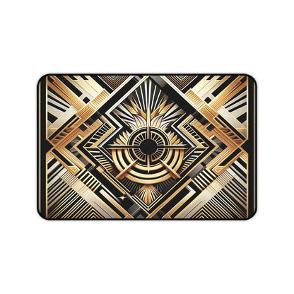 Geometric Gold Pattern | Desk Mat