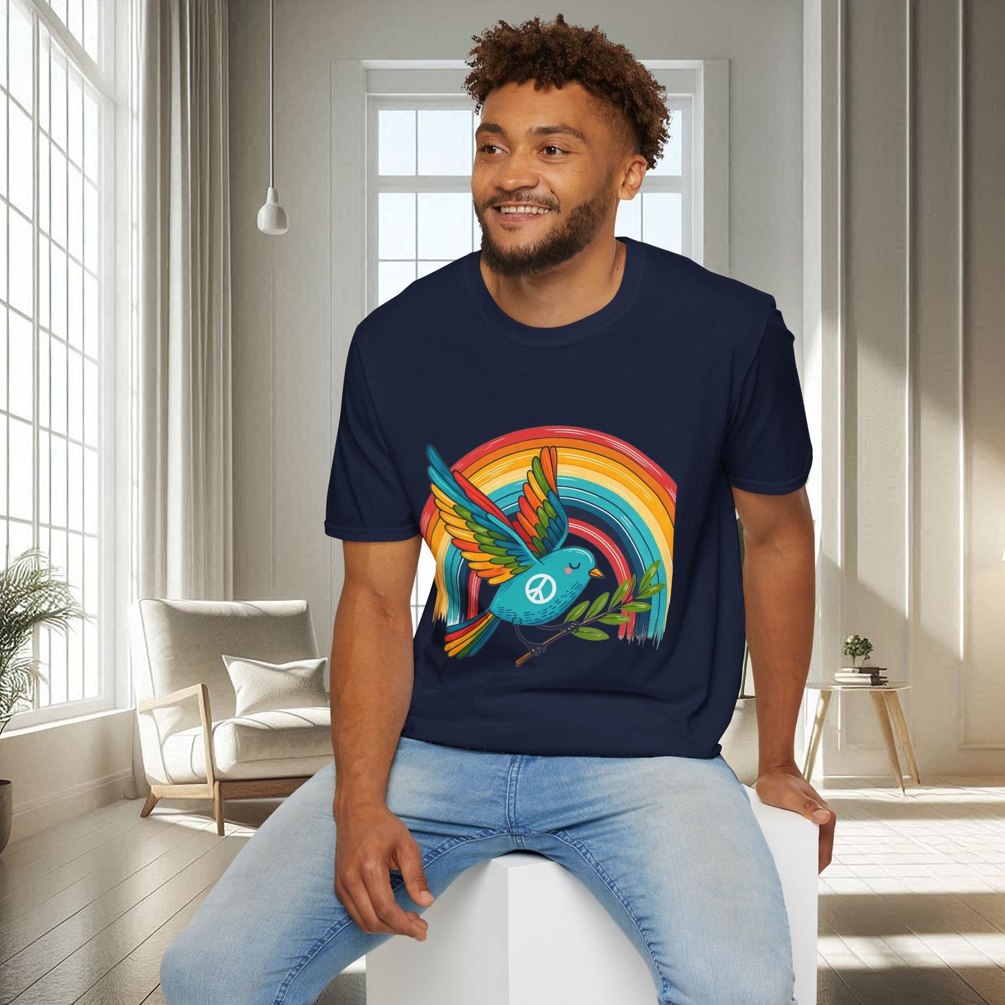 Oiseau de la paix | T-shirt doux unisexe