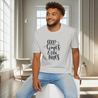 Good times Lignes de bronzage | T-shirt doux unisexe