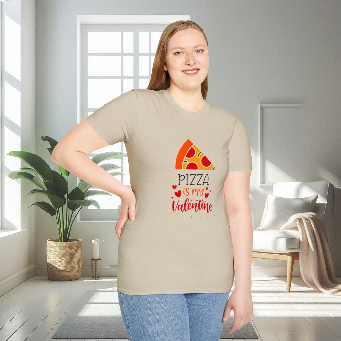 La pizza est ma Saint-Valentin | T-shirt doux unisexe