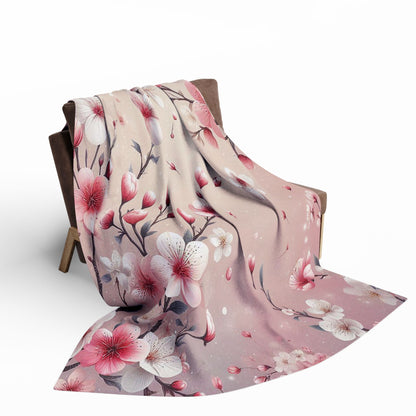 Blooming Cherry Blossoms | Arctic Fleece Blanket