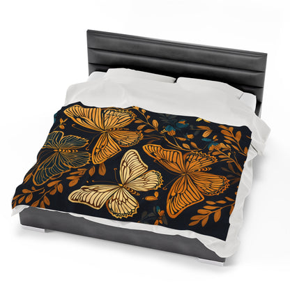 Surreal Butterflies | Velveteen Plush Blanket