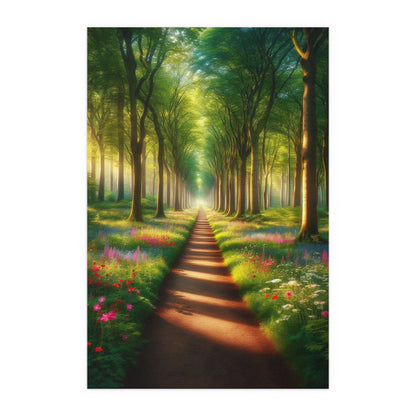 Forest Path | Indoor and Outdoor Silk Poster