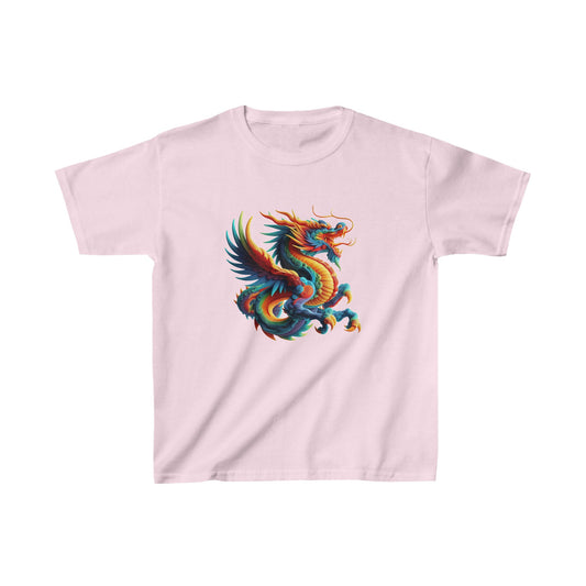 Camiseta de algodón pesado para niños Dragon |