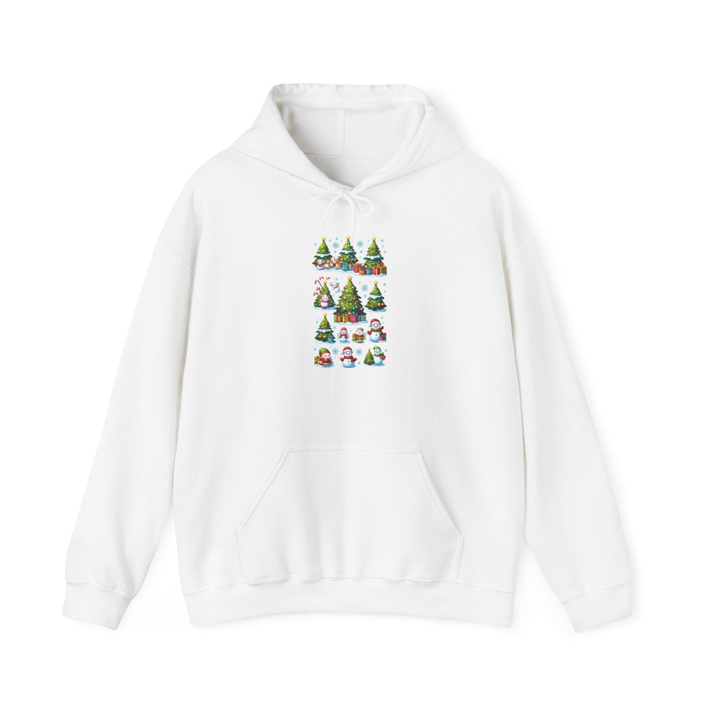 Christmas Trees and Snowmen | Unisex Heavy Blend™ Hooded Sweatshirt