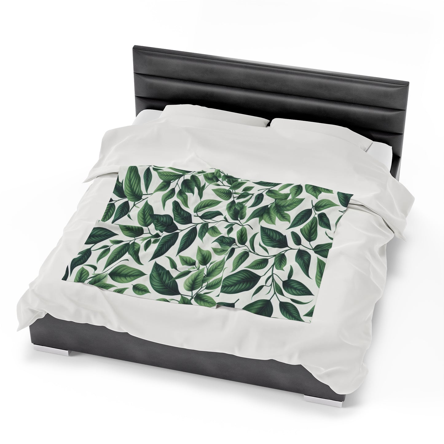 Leaves And Twigs | Velveteen Plush Blanket