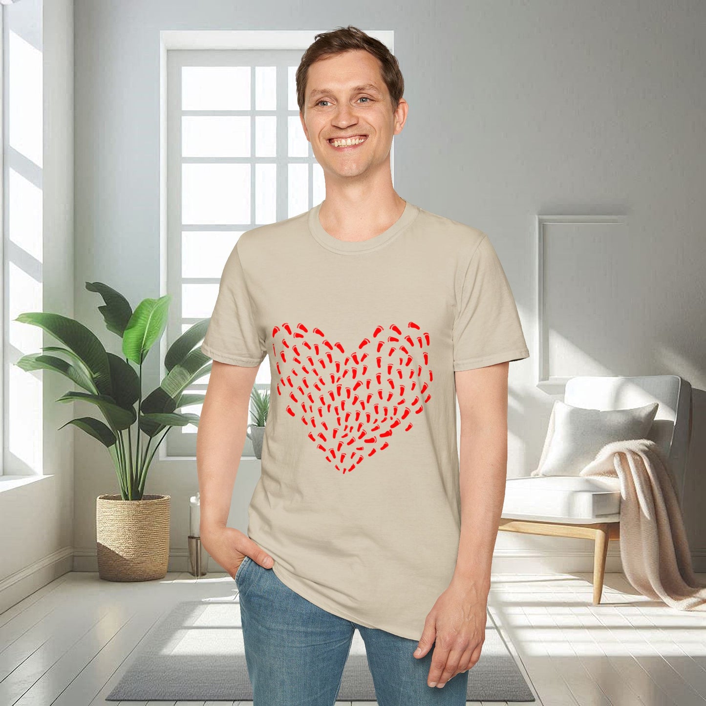 Footprint of Hearts | Unisex Soft T-shirt