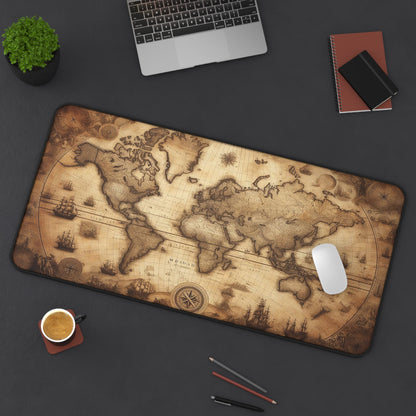 Vintage World Map | Desk Mat