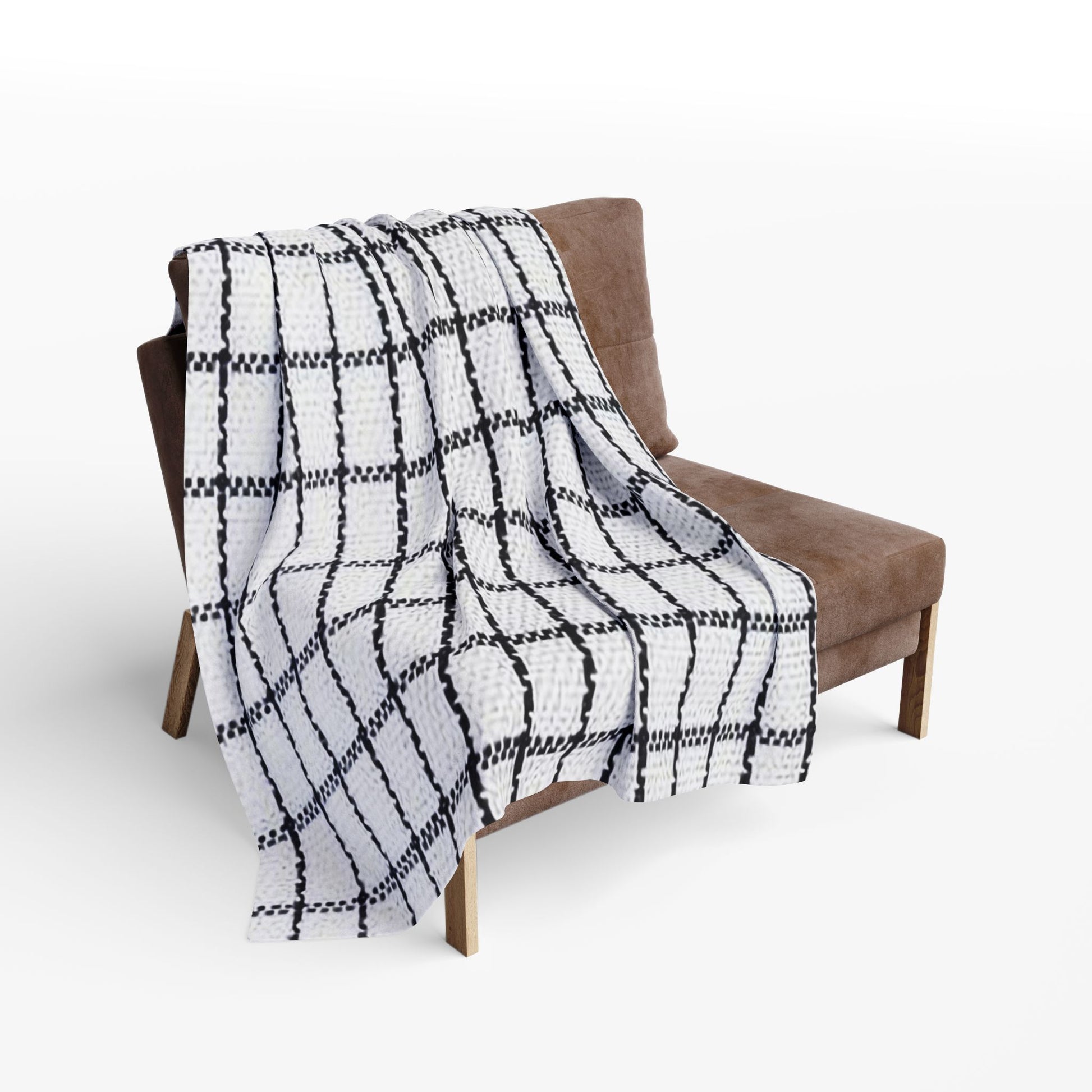 Graph Check Pattern | Arctic Fleece Blanket