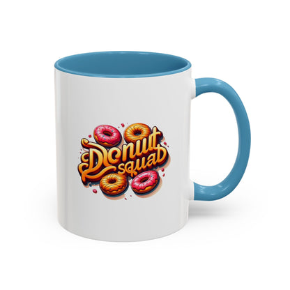 Taza de café con acento de Donut Squad (11 oz y 15 oz)