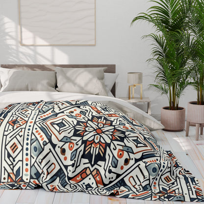 Boho Geometric Pattern | Arctic Fleece Blanket