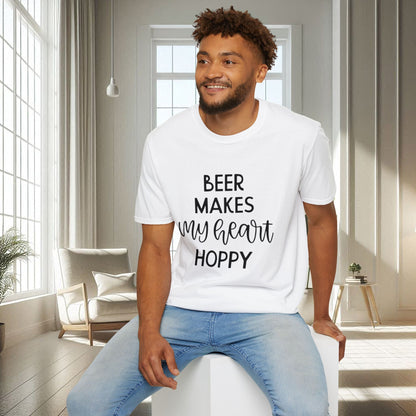 La bière fait vibrer mon cœur | T-shirt doux unisexe