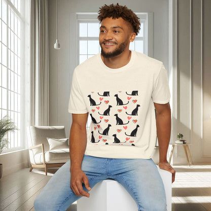 Cats and Hearts | Unisex Soft T-shirt