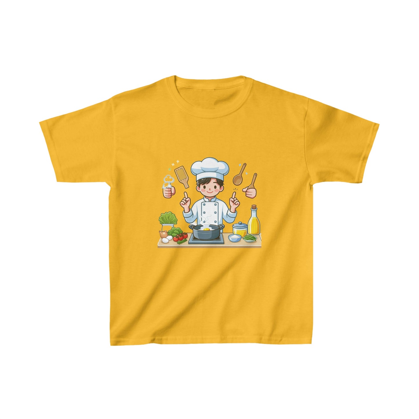 Master Chef | Camiseta de algodón pesado para niños