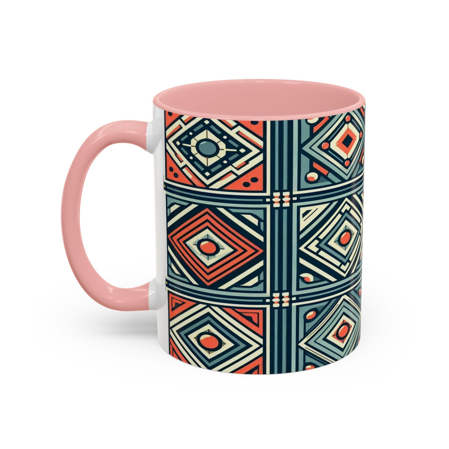 Diamond Geometric Pattern | Accent Coffee Mug (11oz)