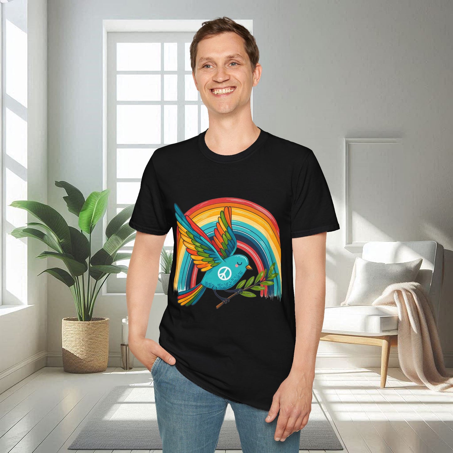 Oiseau de la paix | T-shirt doux unisexe