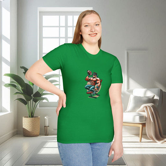 Dessin animé sportif | T-shirt doux unisexe