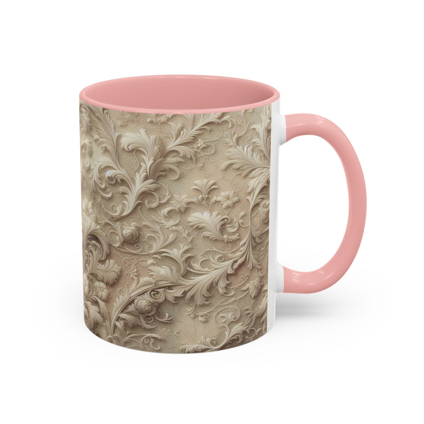 Dentelle victorienne | Tasse à café Accent (11 oz)