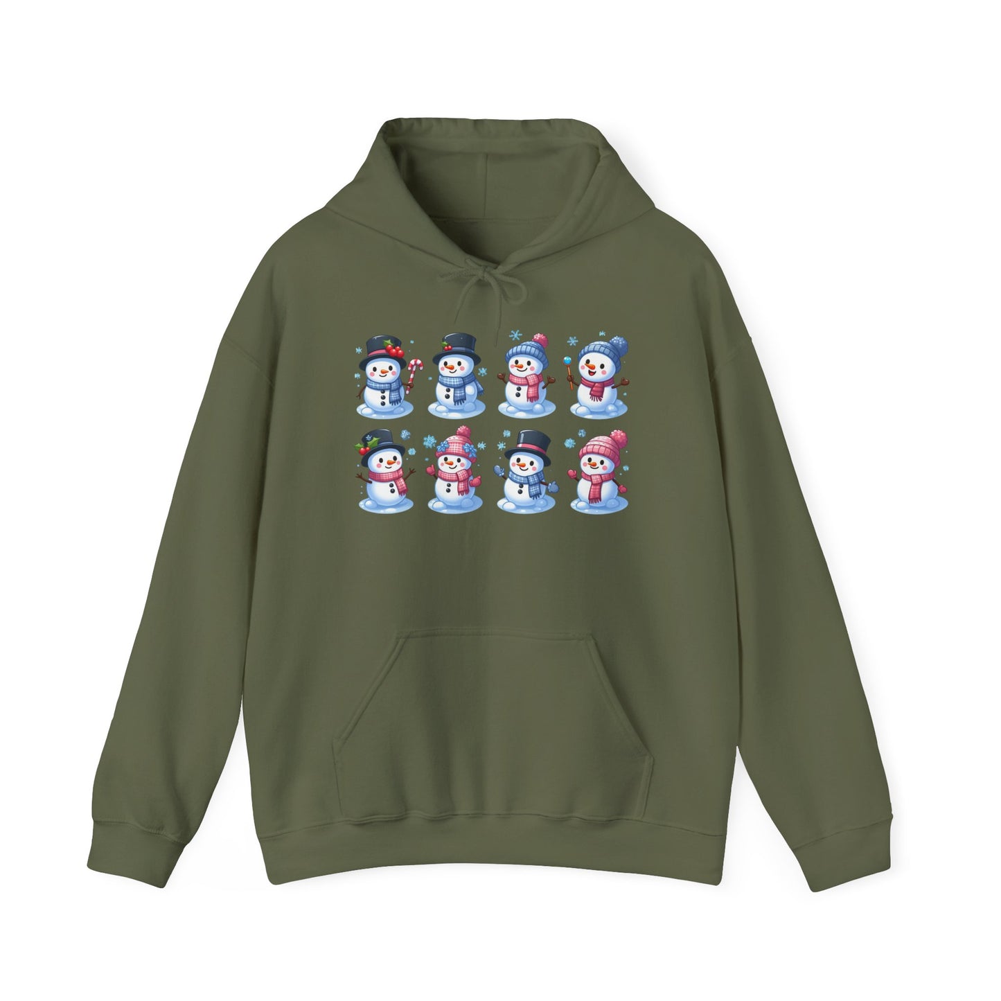 Playful Snowmen | Unisex Heavy Blend™ Hooded Sweatshirt