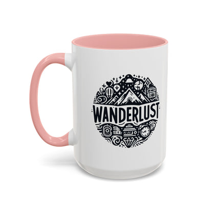 Wanderlust for the Travelling Soul | Accent Coffee Mug (11, 15oz)