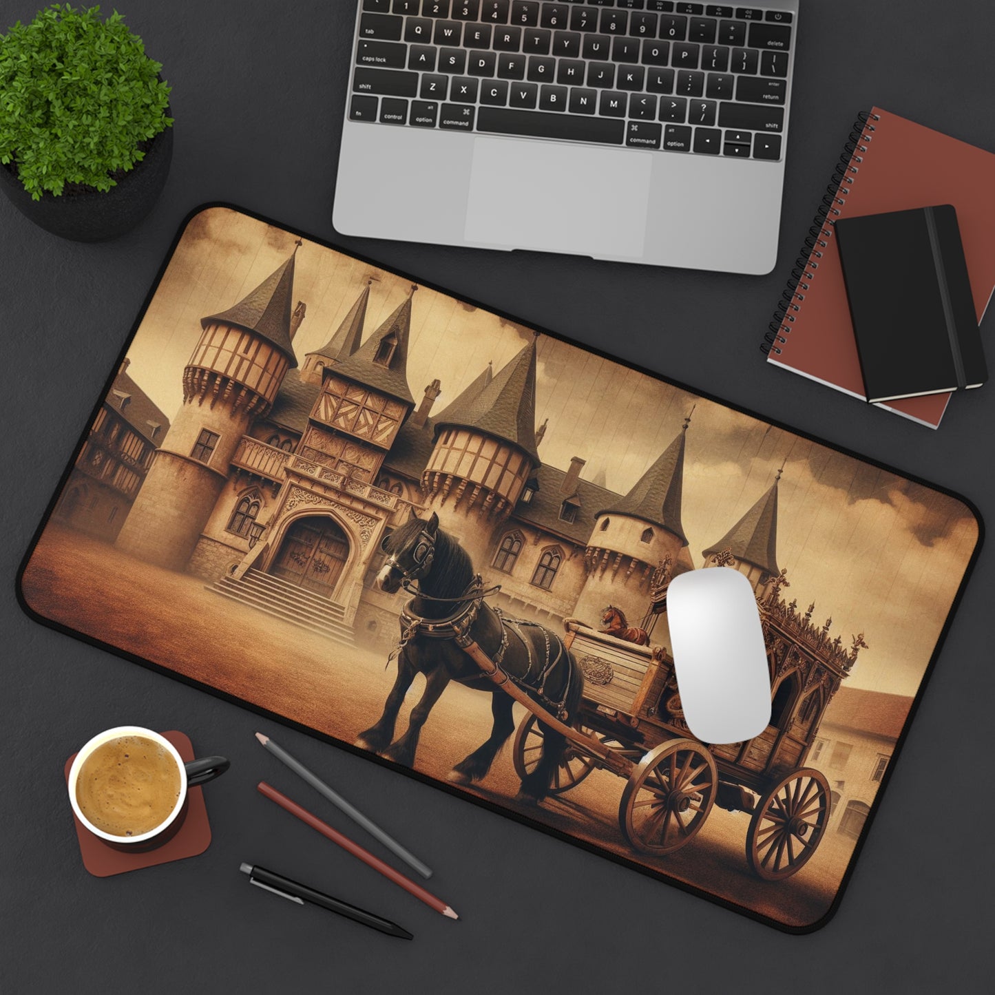 Vintage Castle | Desk Mat