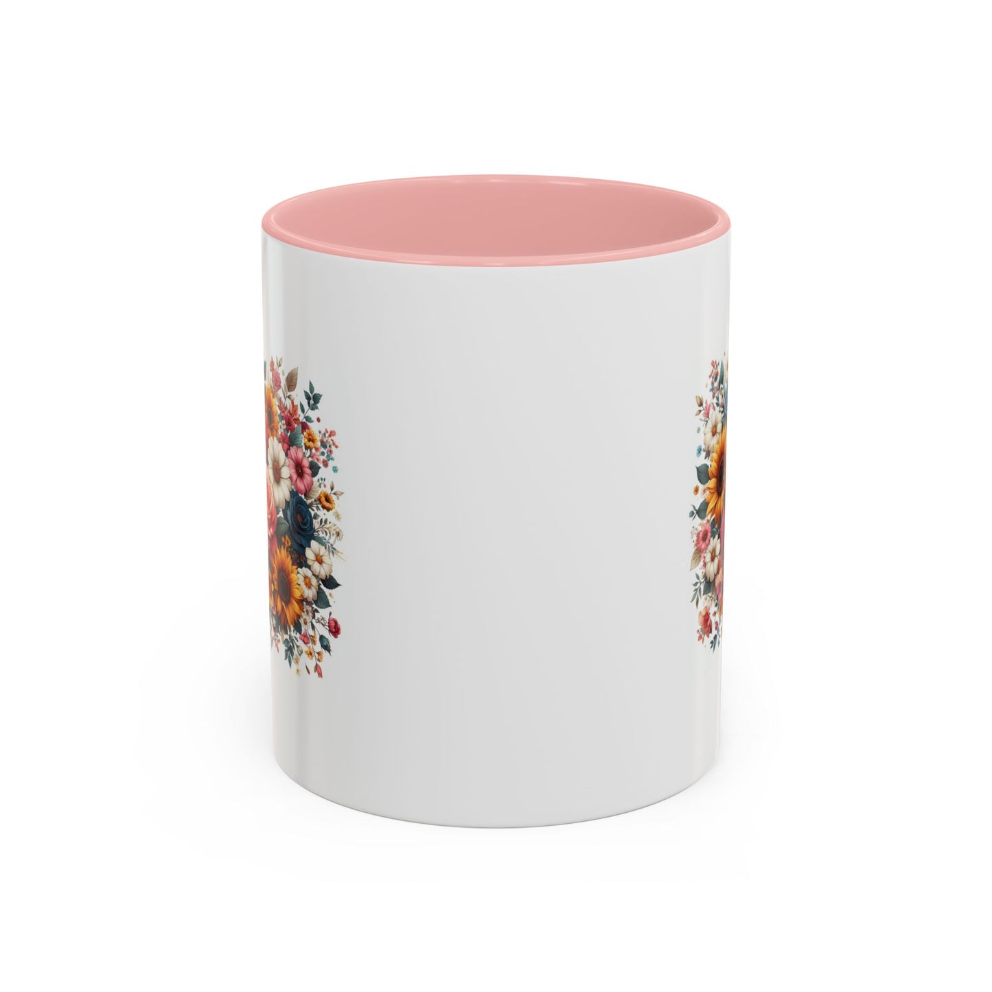 Fleurs multicolores | Tasse à café Accent (11, 15 oz)