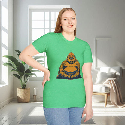 Buda sonriente animado | Camiseta unisex suave