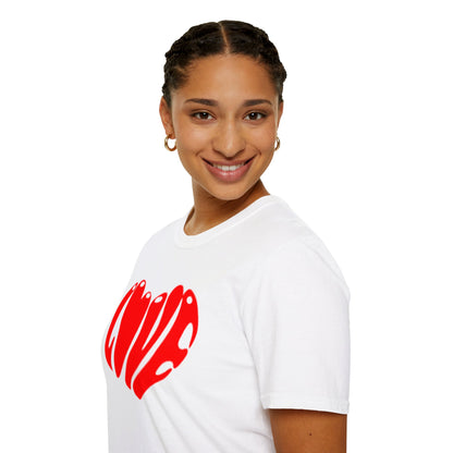 Cœur d'amour | T-shirt doux unisexe