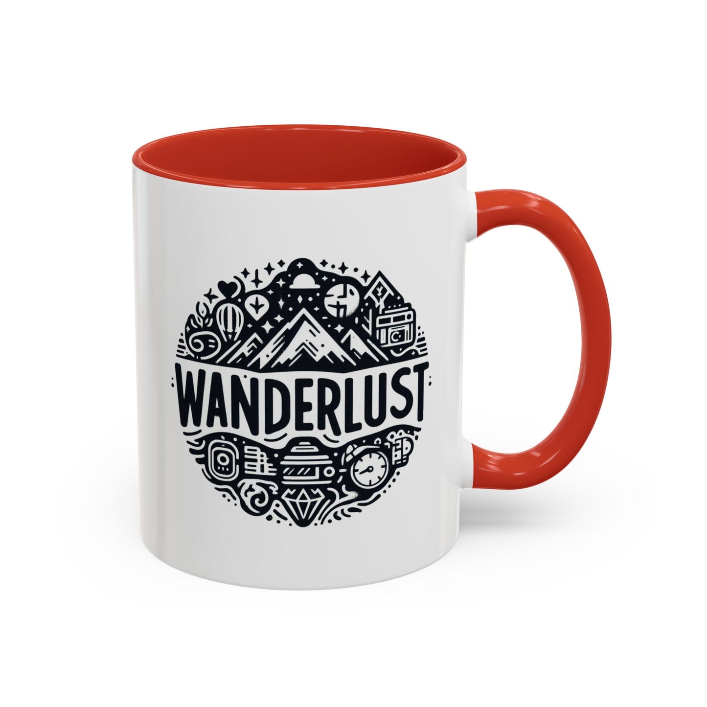 Wanderlust for the Travelling Soul | Accent Coffee Mug (11, 15oz)