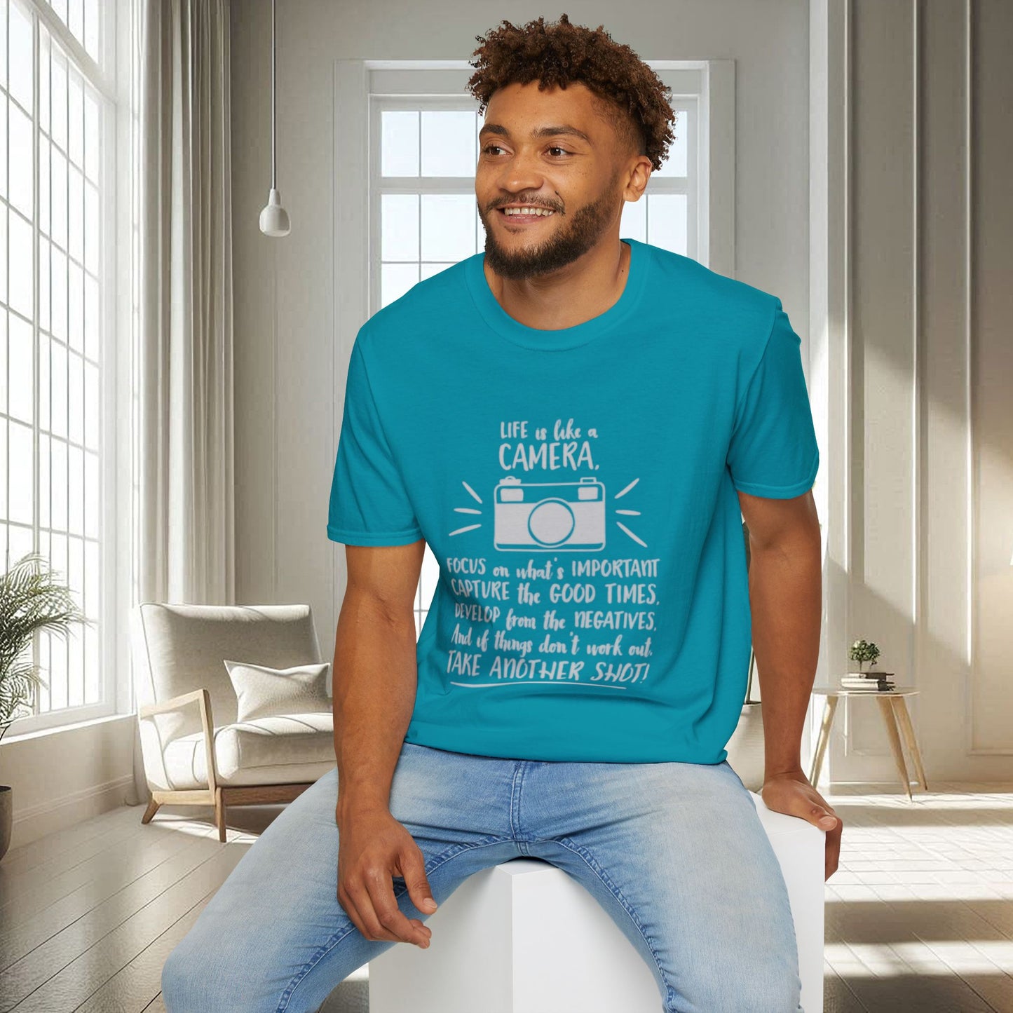 Cita positiva sobre la vida | Camiseta unisex suave