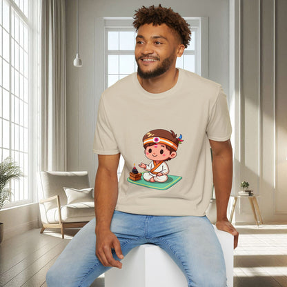 Garçon spirituel animé | T-shirt doux unisexe