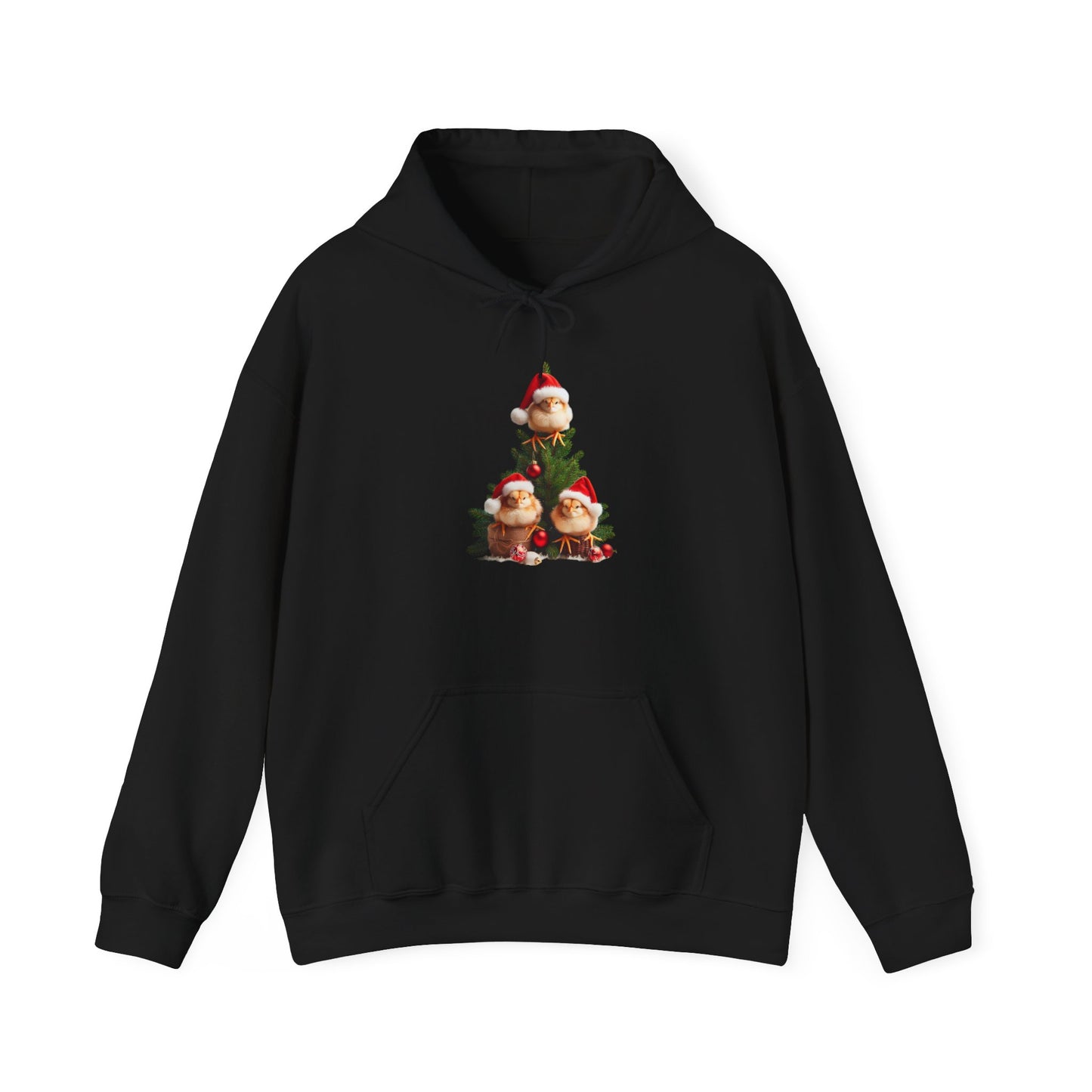 Festive Chicken Family | Unisex Heavy Blend™ Hooded Sweatshirt