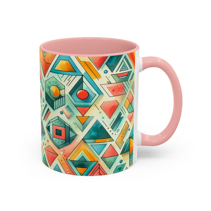 Abstract Geometric Pattern | Accent Coffee Mug (11oz)