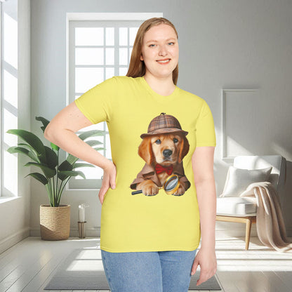 Detective Dog | Unisex Soft T-shirt